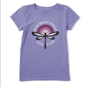 Life Is Good girls T dragonfly size 7-8 NWT